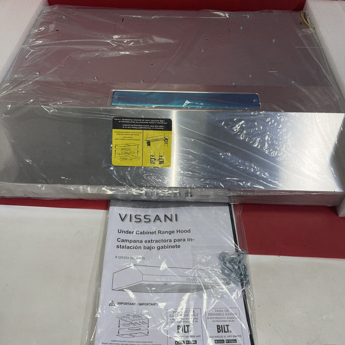 Vissani 30 in. Convertible Under Cabinet Range Hood Stainless Steel LED Lighting