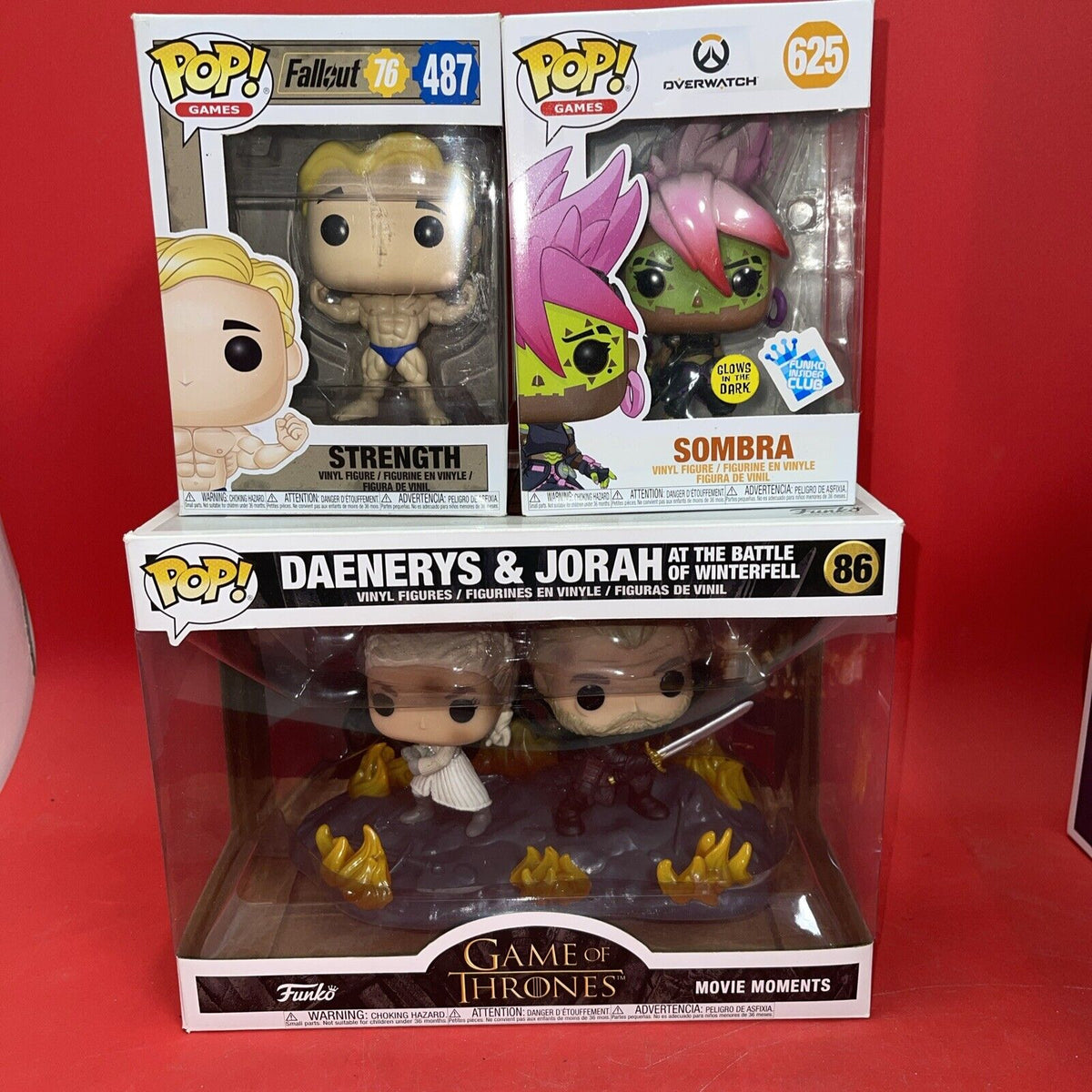 Funko POP! Daenerys & Jorah  #86 -Game Of Thrones,POP Games #487,#625 Lot 3