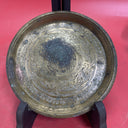 Old Brass Tray Plate Charger Islamic Ornate Engraved Etched Middle Eastern