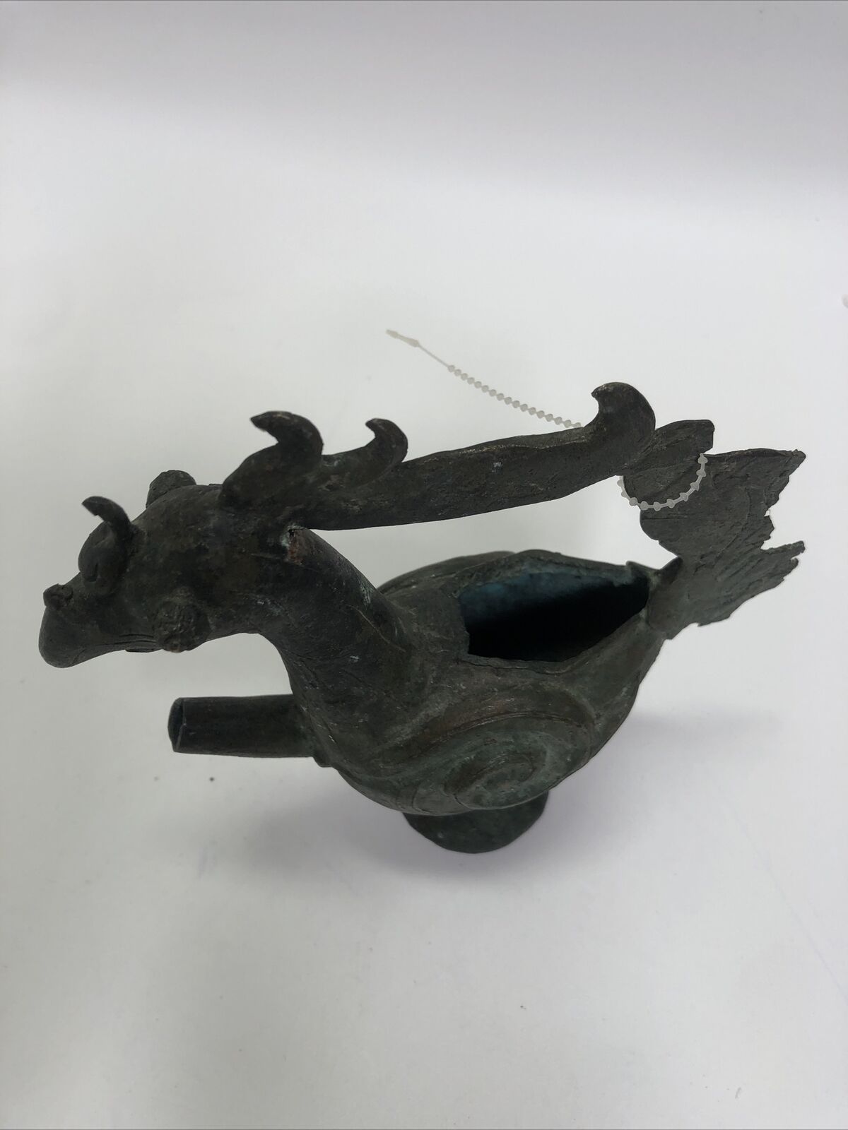 Ancient China Bronze Ware Dynasty Phoenix Bird Zun Wine Vessel Tea Pot
