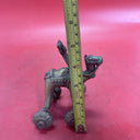 Antique Indian Brass Camel With Rider On Wheels