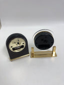 Howard Miller Rosewood Arch Mantle/Tabletop Clock Set of 2 Untested