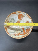 Antique Japanese Kutani Porcelain Bowl Hand Painted 5.5”x2”