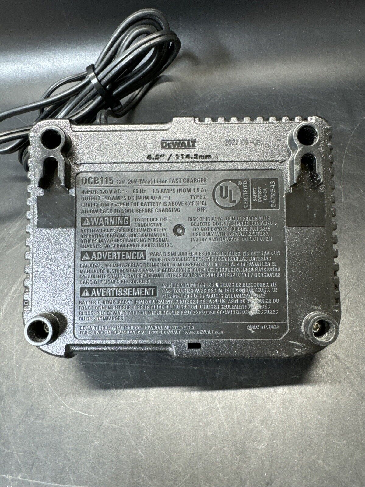 Dewalt DCB115 Genuine 12-20V MAX Battery Charger