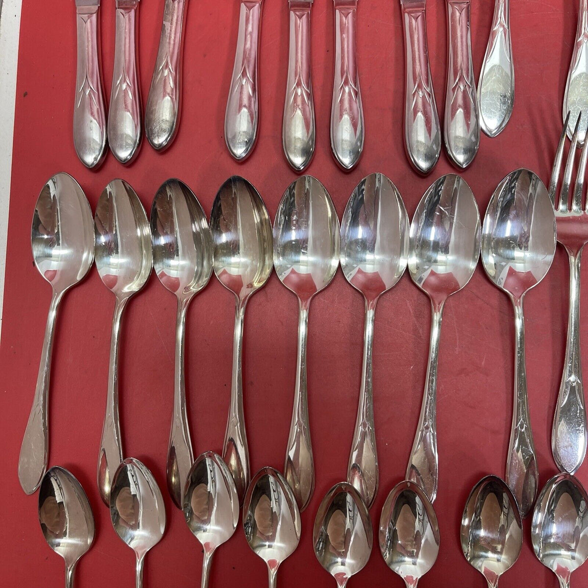 VINTAGE 48 Piece WM ROGERS MFG CO  Stainless Original Roger’s