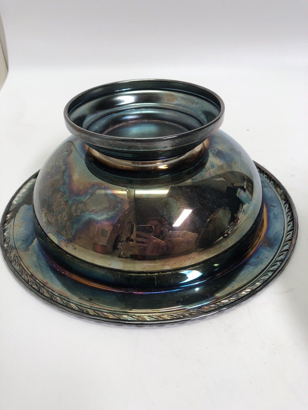 Vintage Silver Plate Serving Bowl Lid