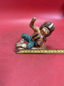 Vintage Ceramic Porcelain Boy Football Player #11 Figurine- Made In Japan