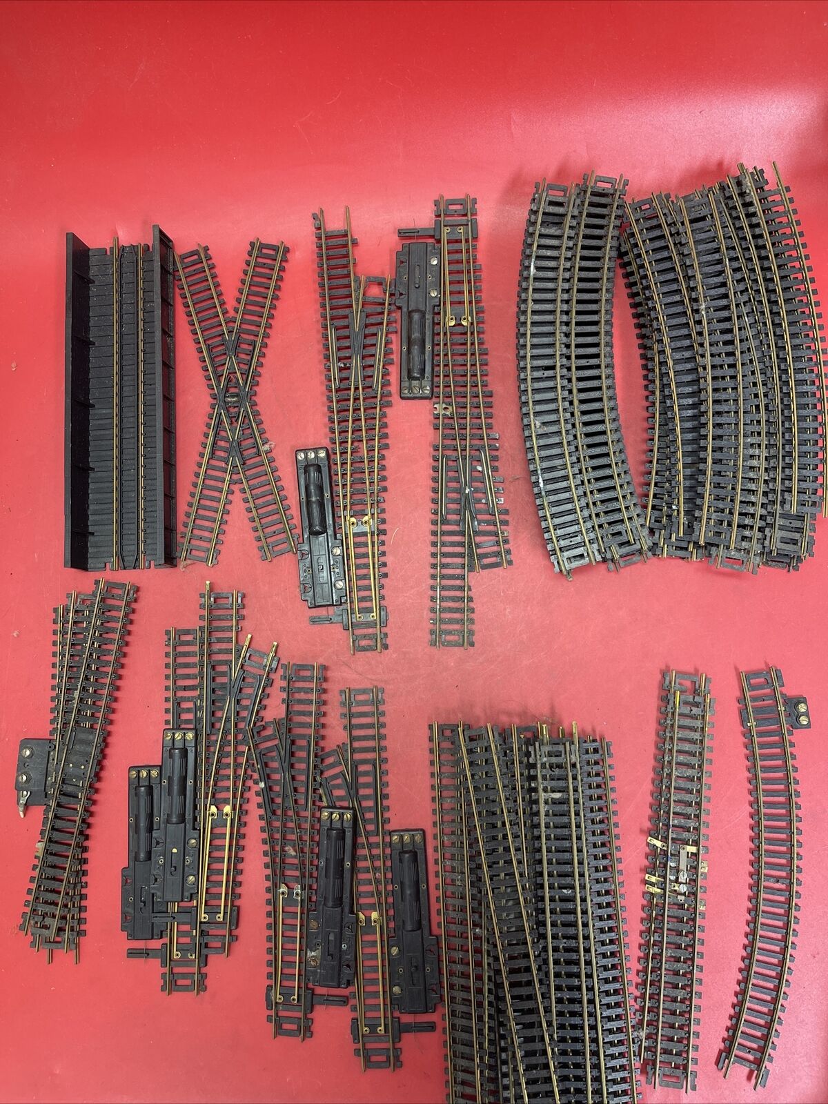 Vintage HO Scale Atlas Snap Track Huge Lot 70ps