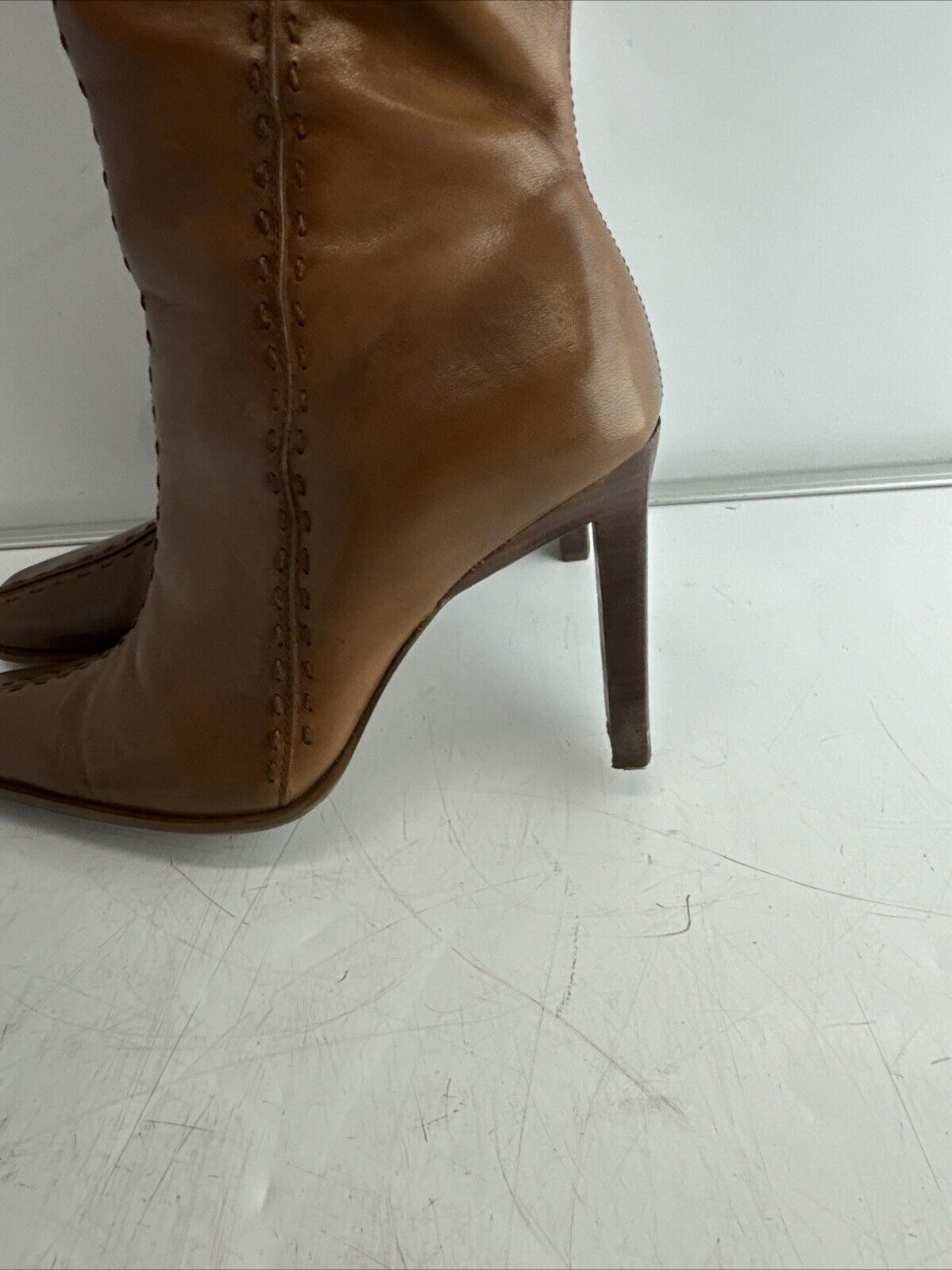 Diba Leather Boot Heels, 7420 Ashton British Tan, Brown Size 8M