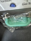 Lews Hardware Glass Bin Pull/ Lot Of 4 PCs