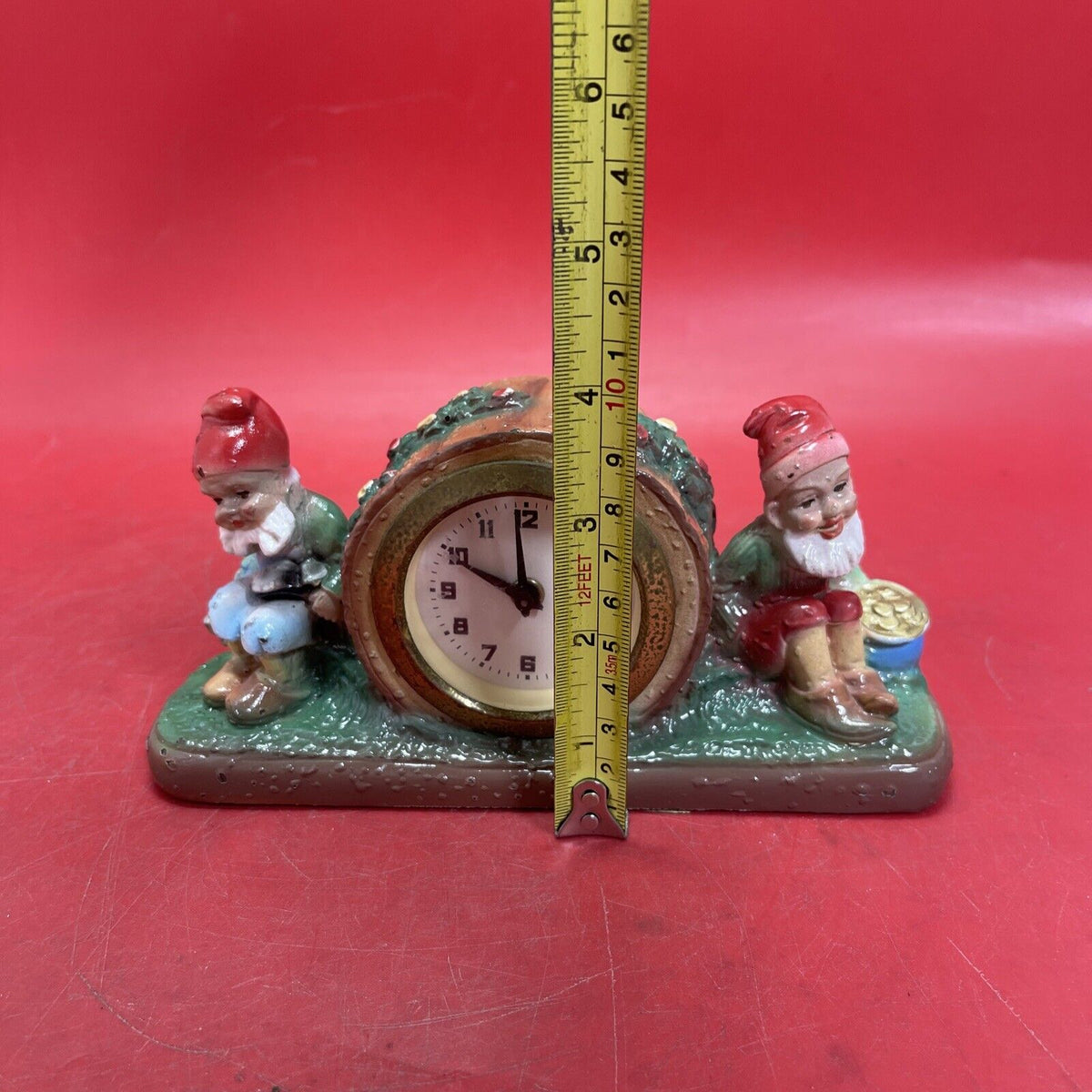 Vintage MERCEDES Made in Germany Wind Up Clock in ireland terratex base No Work