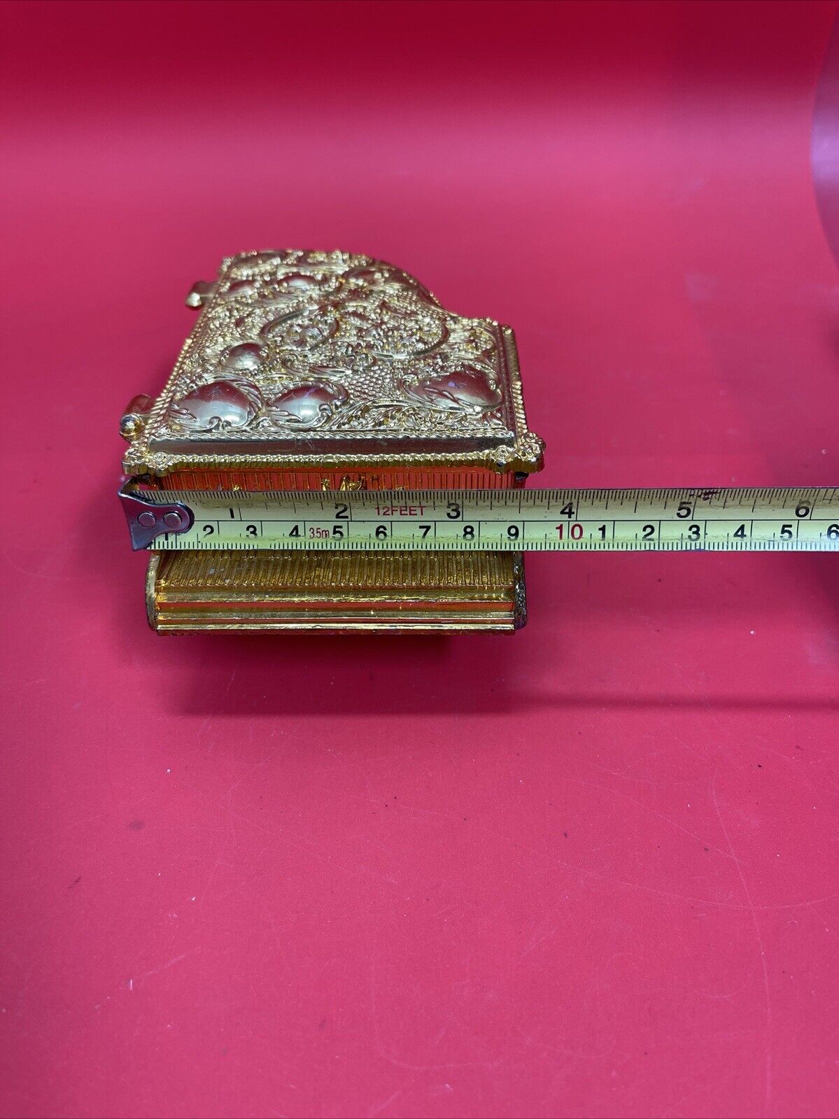 Jewelry box. Vintage. Plastic. Piano. Made In Hong Kong Lot 3