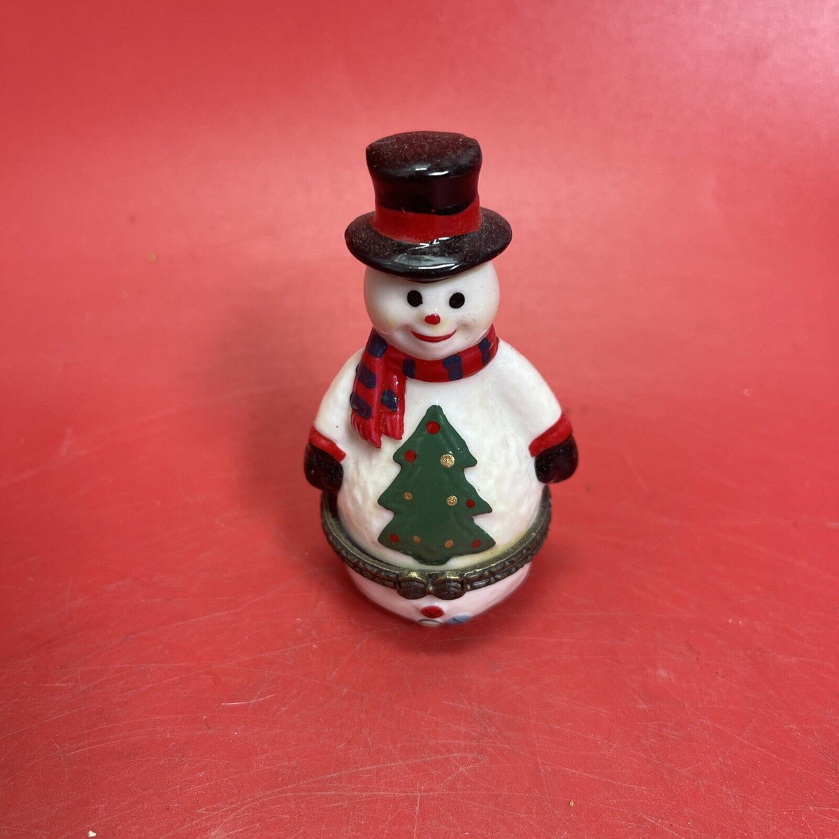 Small Christmas Trinket Holder Santa Snowman Tree Kids Set Of 8