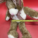 Vintage soft toy rabbit:Hi ! I’m Justin Squeeze Me I Sing