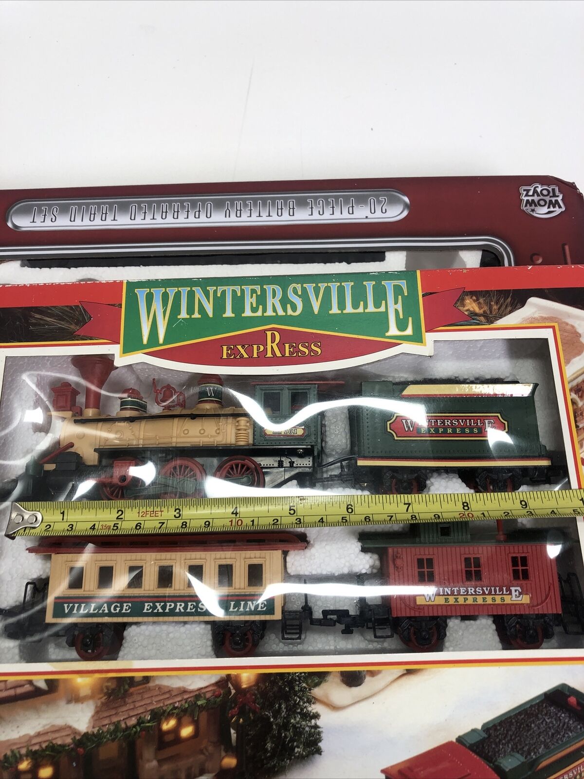 Set Of 2 Vintage New Bright Wintersville Express Wow Toyz Classic Train Set