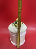 Vintage Japanese Capodimonte Cookie Jar with Lemon on Lid, Set of 4