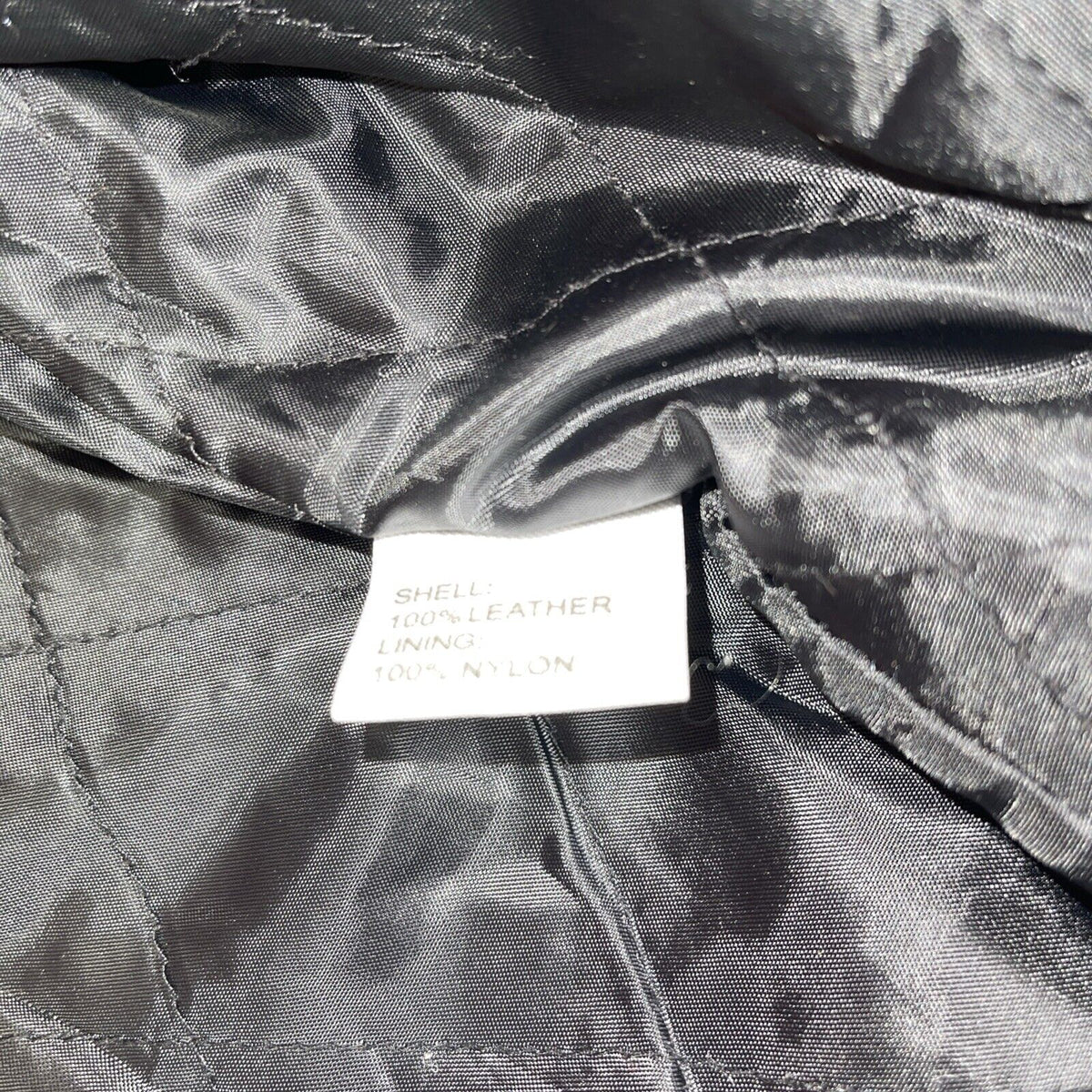 E.G. Collection Black Leather  Jacket Size Medium