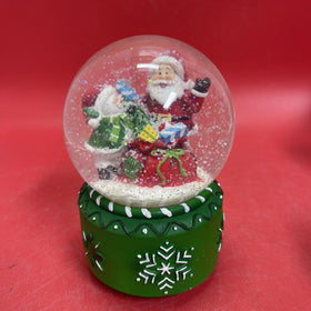 Music Box Musical Santa with Presents Snow Globe