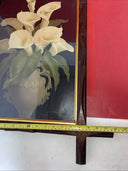 Vintage Calla Lilies In Vase By R Hill Floral Print