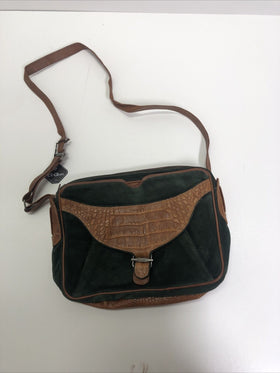 Dooney & Bourke Vintage Brown Leather Flap Crossbody Shoulder Bag