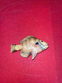 Vintage hand painted wood carved tropical fish Lot 4