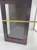 Wooden Cabinet Box Display Glass 23”x 13”x 9”