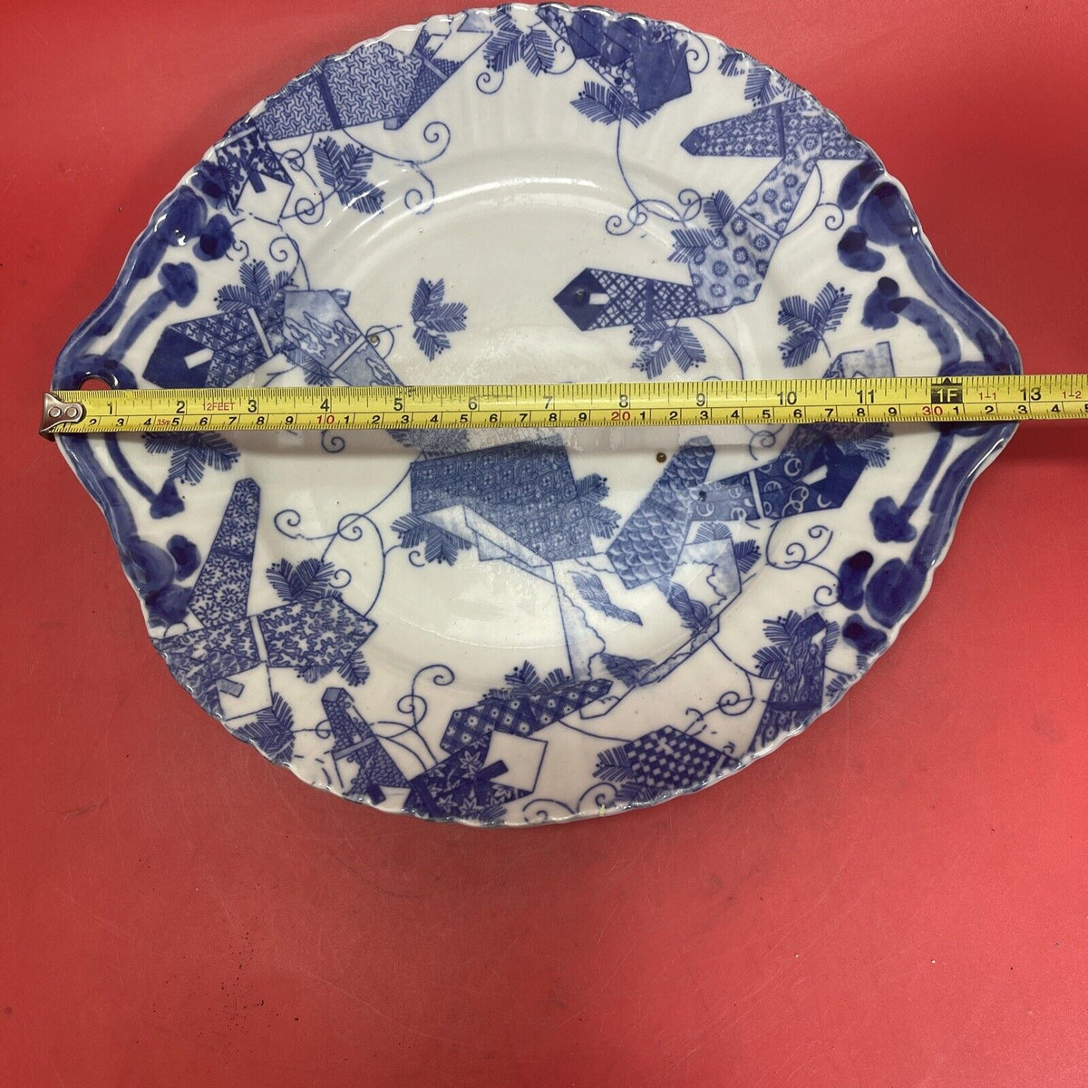 Antique Blue White Japanese Plate platter  Porcelain