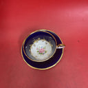 Vintage Aynsley Bone China Rose Bouquet Cup And Saucer England G.1515