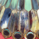 Tiffany Style Stained Glass Lamp Shade Peacock Tail Decorative, 23" Diameter