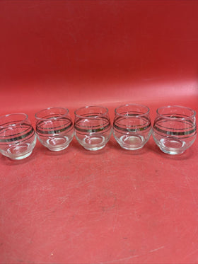 Vintage Cocktail Glasses Set 5