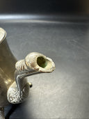 Antique Silverplate Coffee/Tea Pot Footed Hinged Lid - Pretty