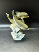 Vintage Collectible Dolphins Figurines/ Lot Of 4