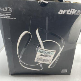 Artika Swirl 30-Watt Integrated LED Pendant Light Fixture Chrome Modern PDT-SWR