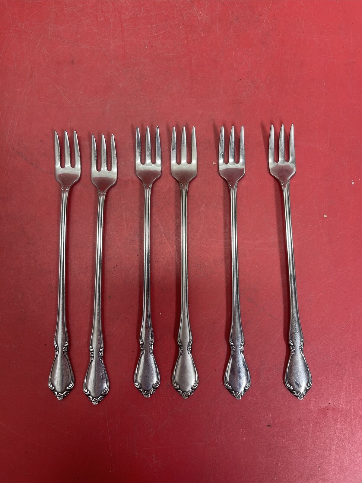 Oneidacraft Deluxe CHATEAU  *1 Cocktail/Seafood Fork* 6 Stainless Flatware