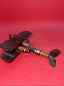 VTG 3 Spark Plug Biplane Metal Folk Art Airplane 