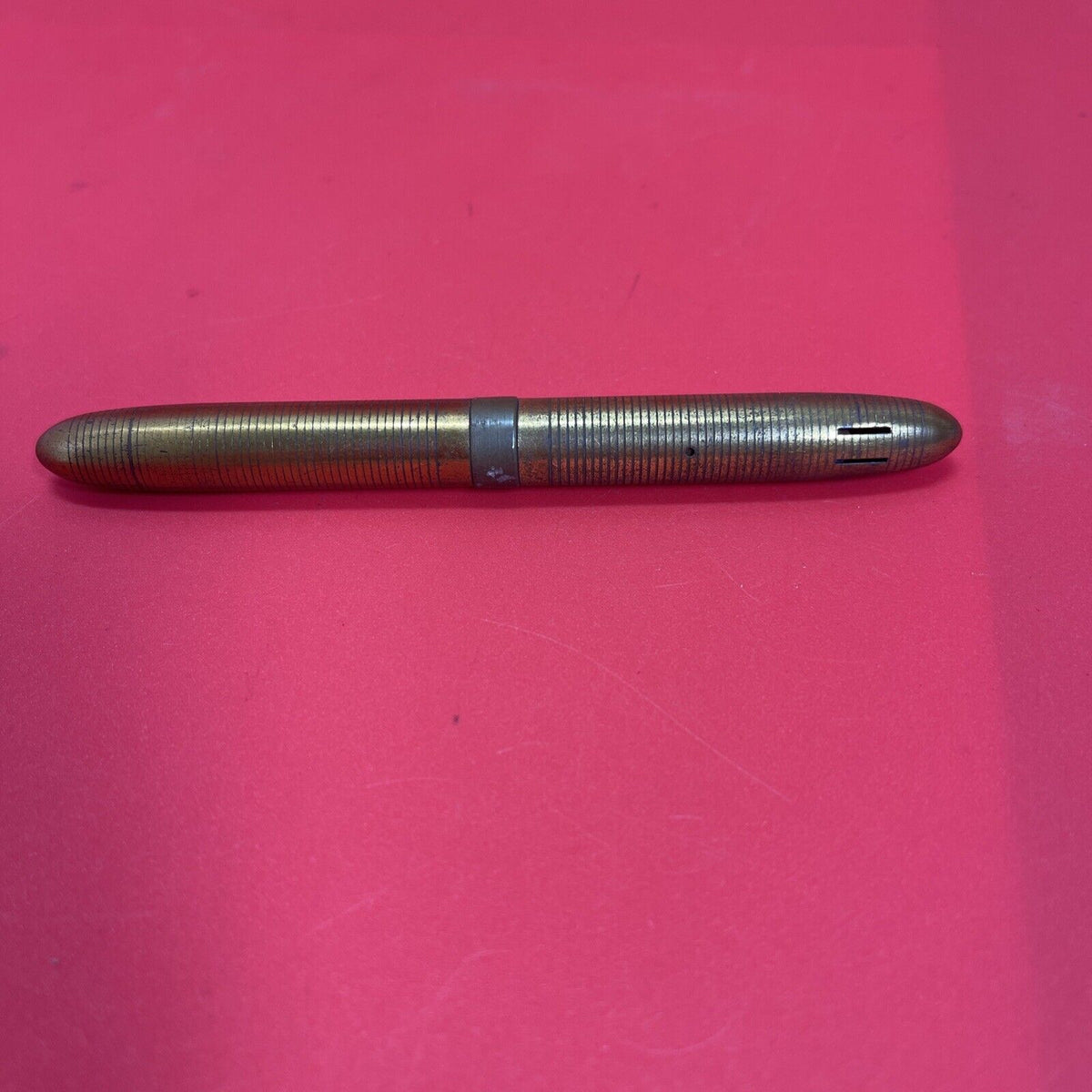 ANTIQUE USA SROUR BRASS PEN WITH LIGHTER