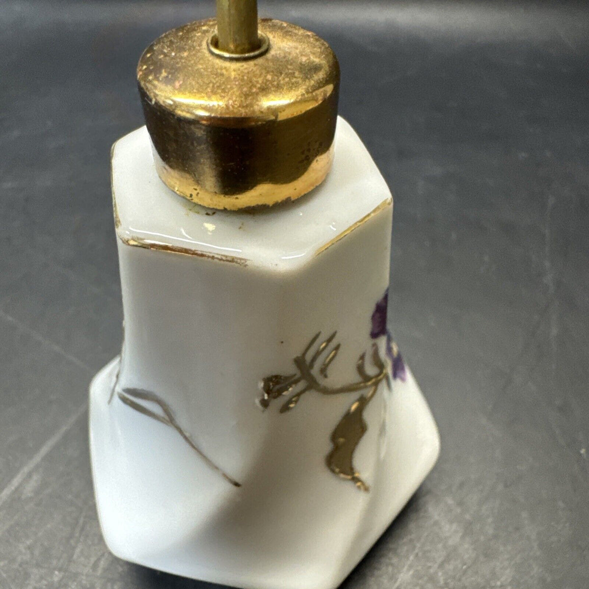 Vintage Perfume Atomizer Bottles Floral Design/ Lot Of 3