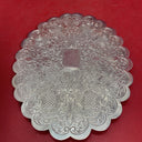 Silver Plate, Patterned Oval Stand, 8 “x 6 “