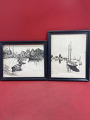 vintage Lionel Barrymore Etchings: “San Pedro“ & “Quiet Waters“