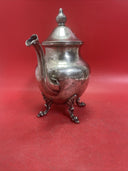 Vintage Birmingham Silver Company BSC Tea/Coffee Pot Silver on Copper