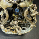 Kirks Folly Secret Of The Seven Angels Wishing Candle Holder Antique Silver-Tone