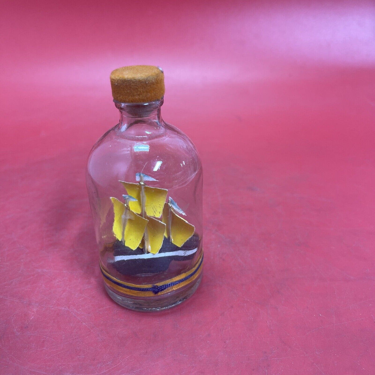 Vintage Cedar Point Souvenir Bottled Ship