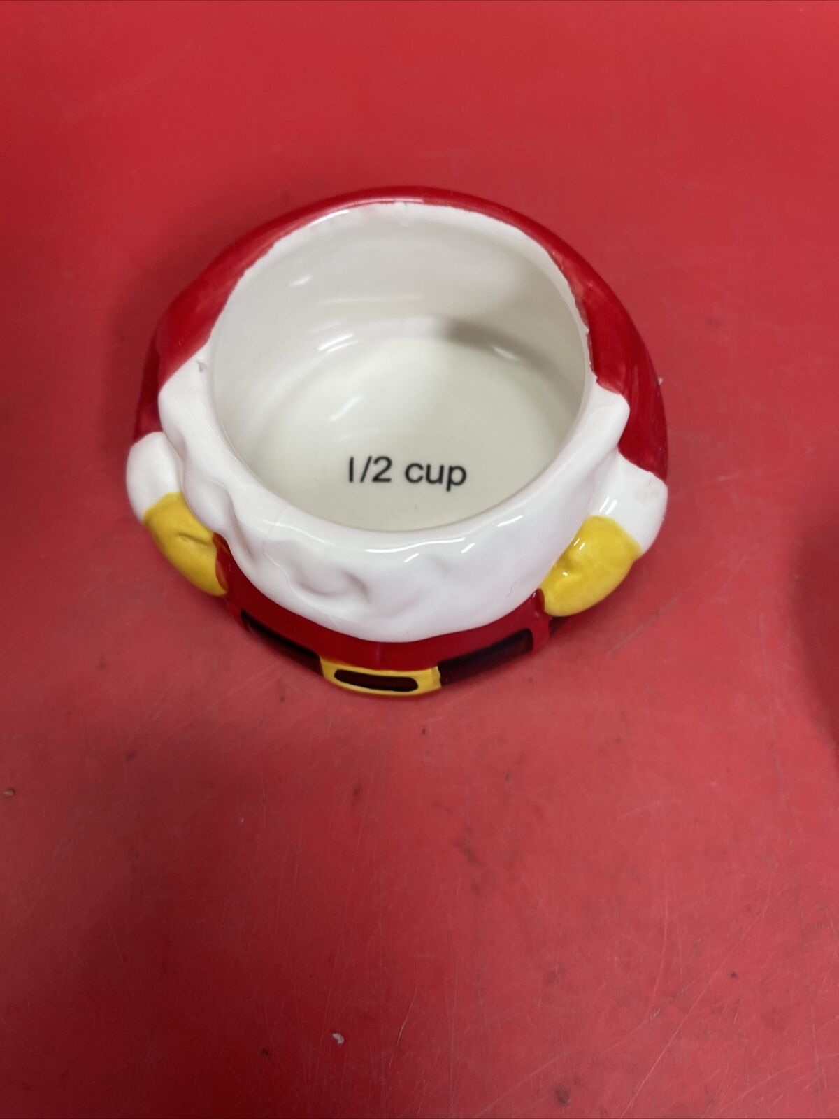 Santa Claus Measuring Cups Figurine 4 Pieces 7.75"