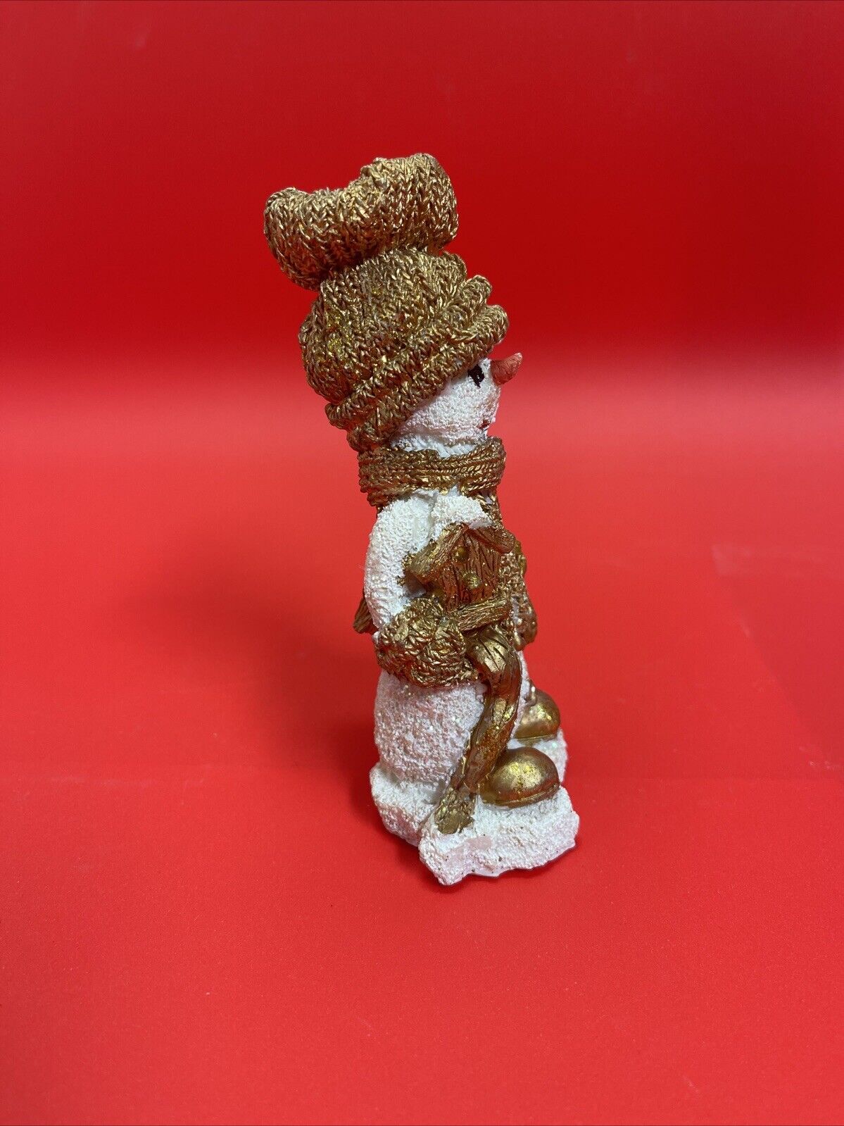 Vintage Collection Glittery Snowman Figurine Lot 2