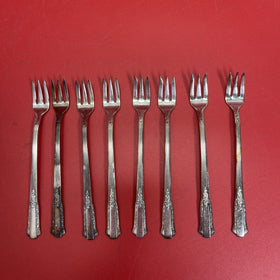 Oneida Wm Rogers AMERICAN BALLAD Cocktail Forks Set 8 #3