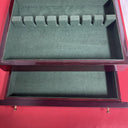 Silverware Flatware Storage Box Chest Wooden High Gloss Lacquer w/Drawer 