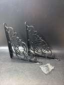 2 Cast Iron Brackets Wall Shelf corbels braces, No Box