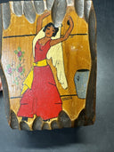 Vintage Wooden Hand Painted Trinket Box