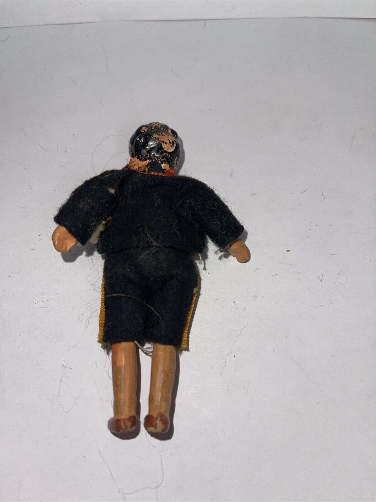 Vintage Bisque Miniature Jointed Dollhouse Doll Pair