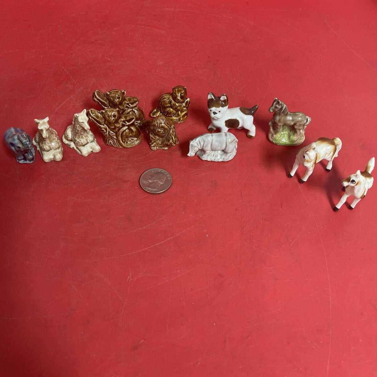 Miniature  Figurine Collection 1.5" Tall Lot Of 12
